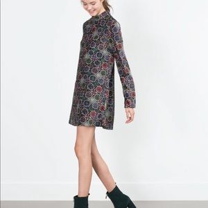 Zara velvet dress
